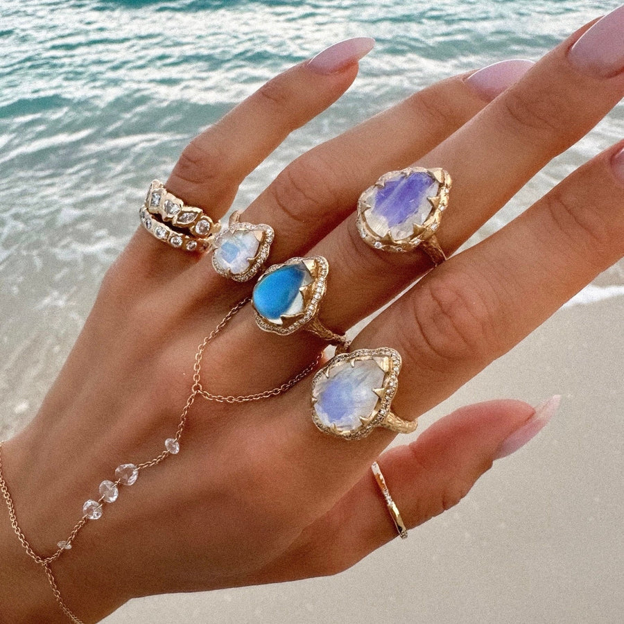 Sevenfold Diamond Stack Ring