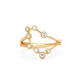 Capricorn Constellation Diamond Ring