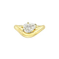 Floating Pear Diamond Ring