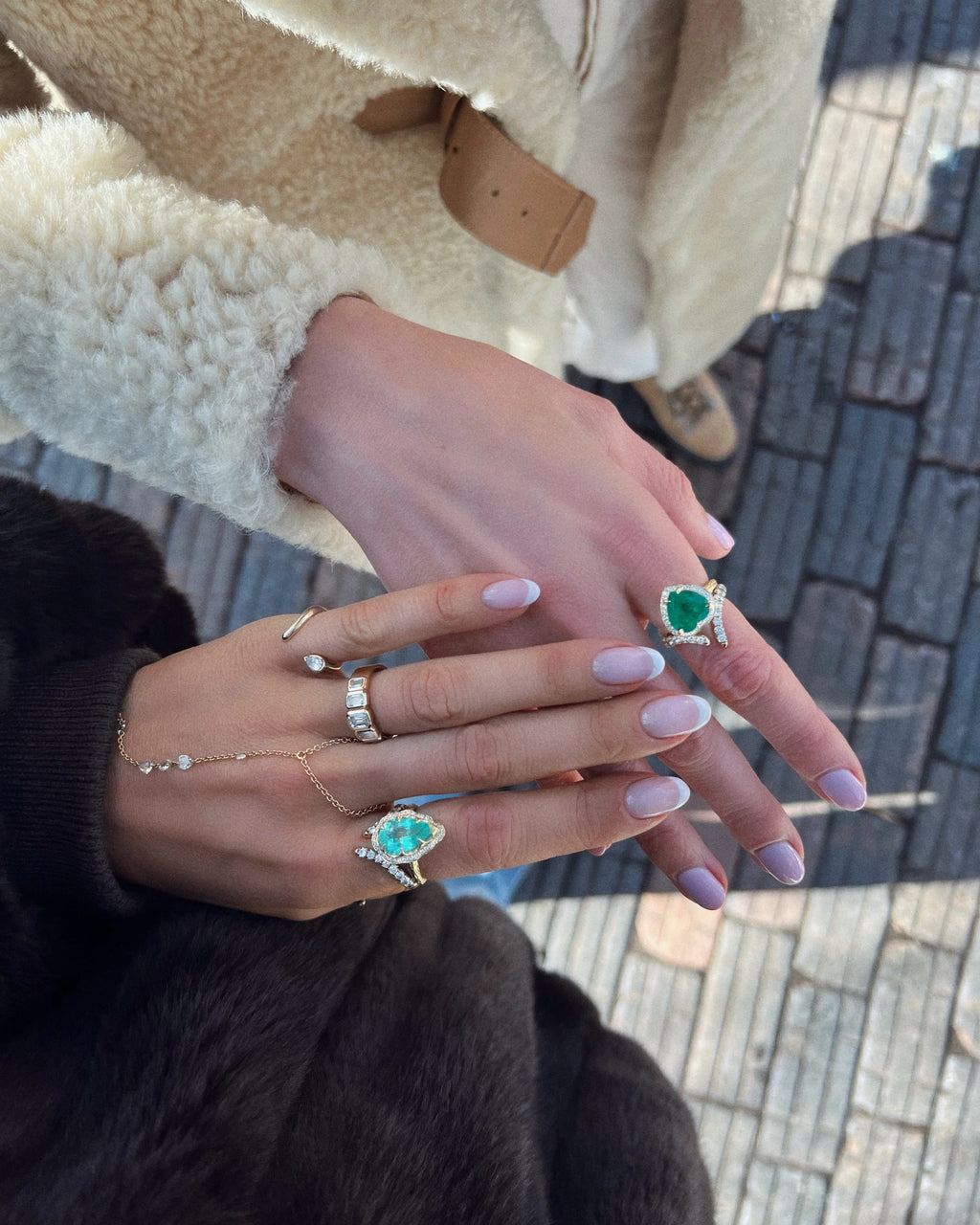 The Tusk Ring | Pear Diamond